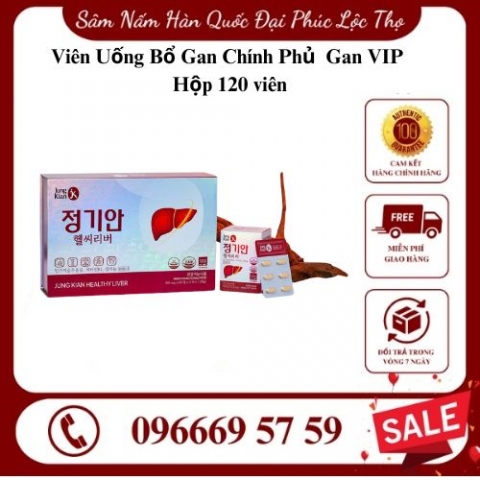Viên Uống Bổ Gan Chính Phủ Daehan Jangsoo Gan VIP - Hộp 120 viên