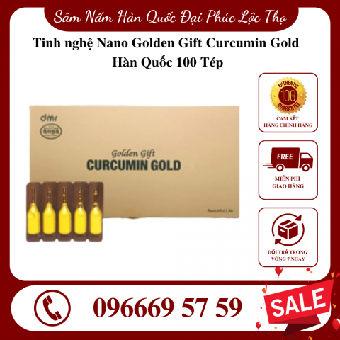 Tinh nghệ Nano Golden Gift Curcumin Gold Hàn Quốc 100 tép